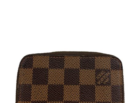 Louis Vuitton Damier Ebene Canvas Zippy Wallet Fashion