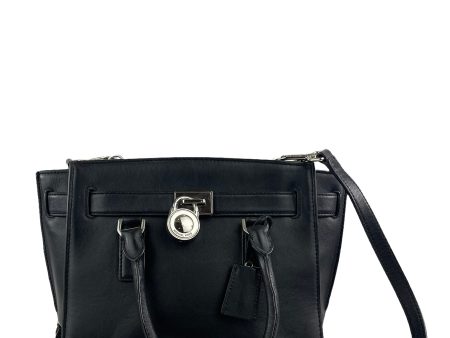 Michael Kors Black Leather Handbag Discount