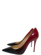 Christian Louboutin Black & Red Ombré Patent Stiletto Heel - UK 6.5 Online now