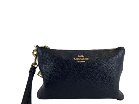 Coach Navy Leather Pouch Fashion