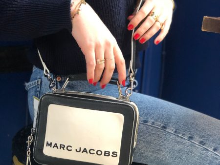 Marc Jacobs Monochrome Leather  Mini Box  Shoulder Bag Online Sale