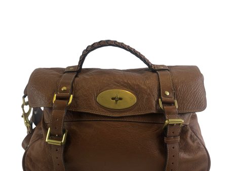 Mulberry Tan Leather  Alexa  Satchel For Discount