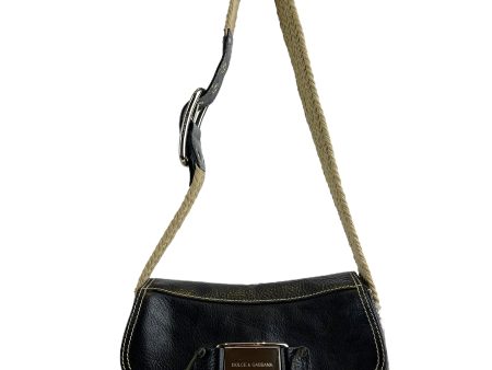 Dolce & Gabbana Black Leather Crossbody For Discount