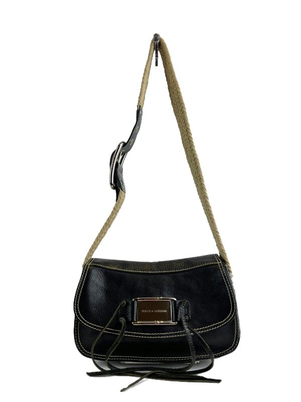 Dolce & Gabbana Black Leather Crossbody For Discount