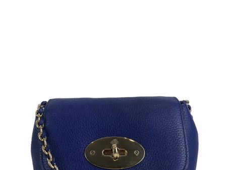 Mulberry Blue Leather Mini  Lily  Crossbody Online Hot Sale