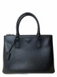 Prada All Black Hardware & Leather  Galleria  Tote Online Hot Sale