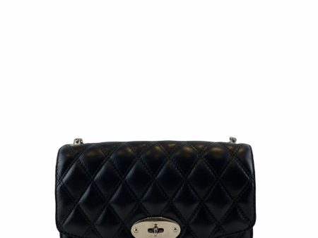 Mulberry Black Quilted Leather ‘Darley’ Chain Crossbody For Sale