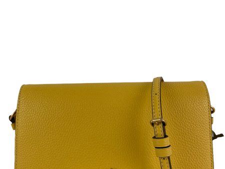 Coach Yellow Leather Crossbody w  Adjustable Strap Online now