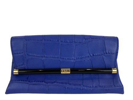 DVF Purple Leather Clutch Fashion