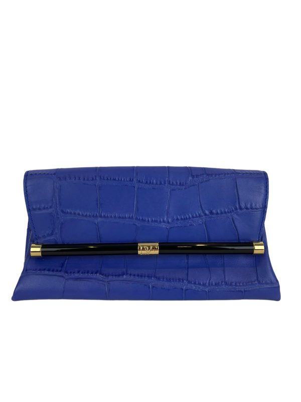 DVF Purple Leather Clutch Fashion