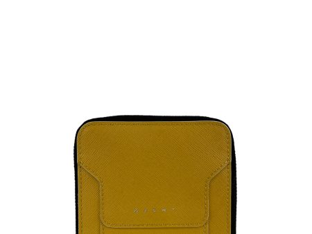 Marni Yellow Leather Wallet Hot on Sale