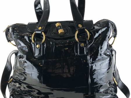 Yves Saint Laurent Black Patent Leather Tote - As Seen on Instagram 27 09 2020 Online Hot Sale