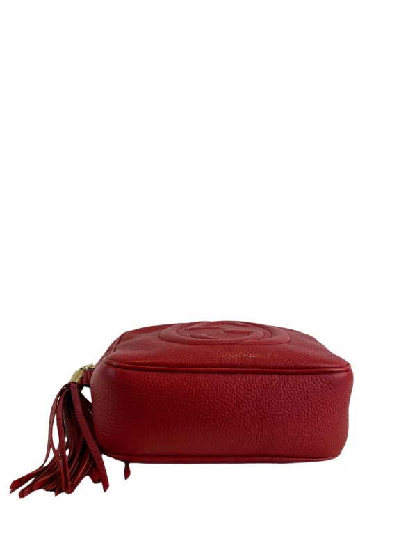 Gucci Small Red Leather  Disco  Crossbody Sale