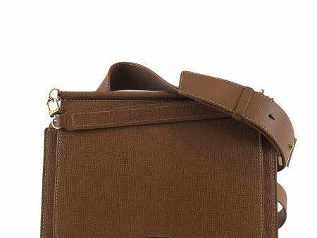 Polene Brown Leather Crossbody Bag Online now