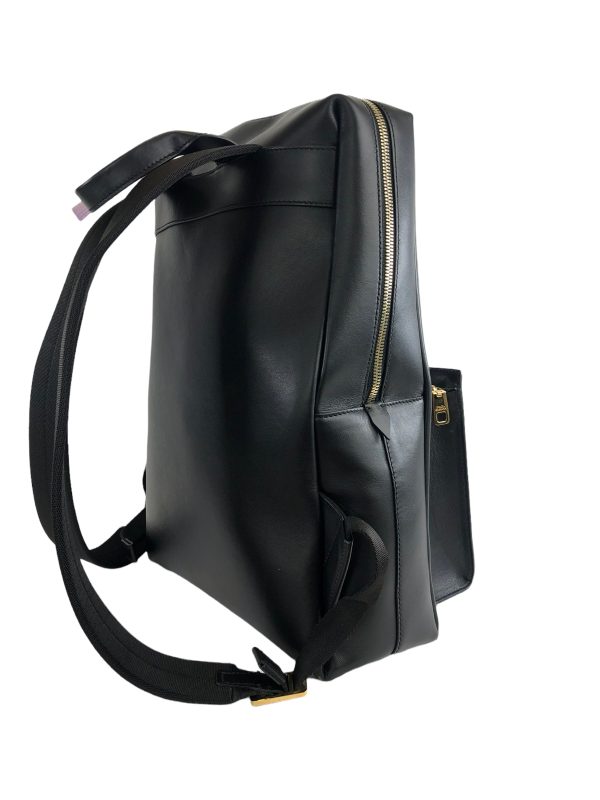 Dolce & Gabbana Black Smooth Leather Backpack For Sale