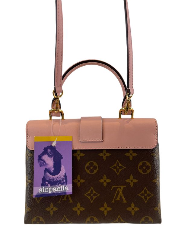 Louis Vuitton Pink Leather & Monogram Canvas “Locky BB” Crossbody For Cheap