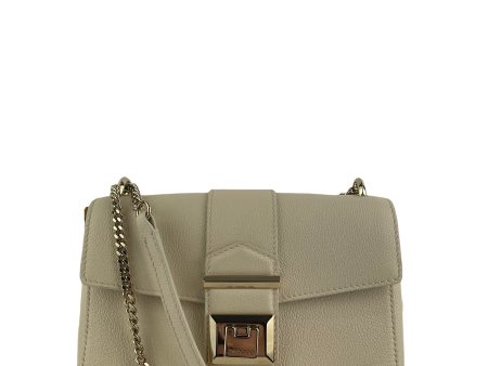 Jimmy Choo Cream Grained Leather Crossbody For Cheap