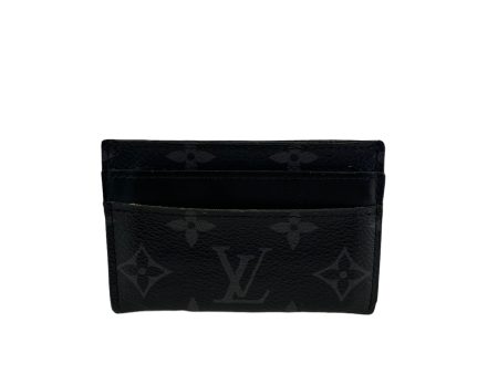 Louis Vuitton Black Monogram Canvas & Leather Wallet  Card Holder Online