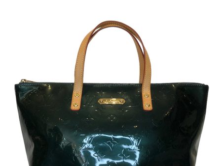 Louis Vuitton Emerald Green Vernis Leather  Bellevue  Tote on Sale