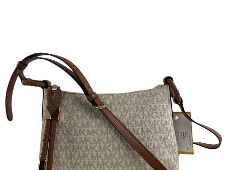 Michael Kors Cream Monogram Canvas Crossbody For Cheap