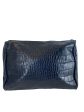 Yves Saint Laurent Blue Croc Effect Clutch - As Seen on Instagram 21 10 2020 Discount