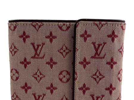 Louis Vuitton Wine Monogram Fabric Wallet Hot on Sale