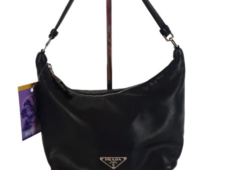 Prada Black Leather Pochette - As Seen on Instagram 11 10 2020 Online Sale