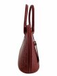 Mulberry Red Croc Embossed Leather - No Strap Hot on Sale