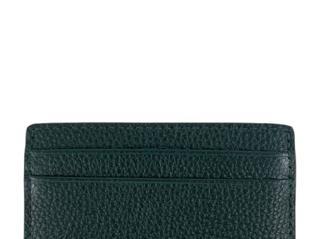 Michael Kors Green Leather Cardholder Online Sale