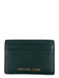 Michael Kors Green Leather Cardholder Online Sale