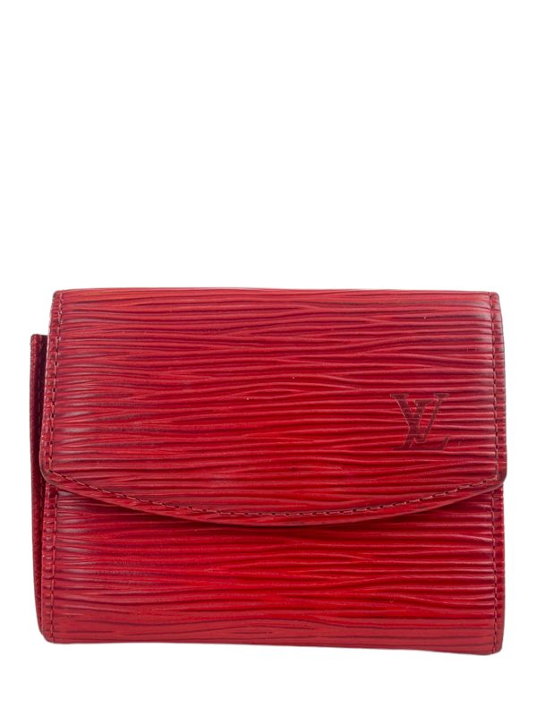 Louis Vuitton Red Epi Leather Wallet Hot on Sale