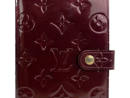 Louis Vuitton Burgundy Vernis Monogram Diary Fashion