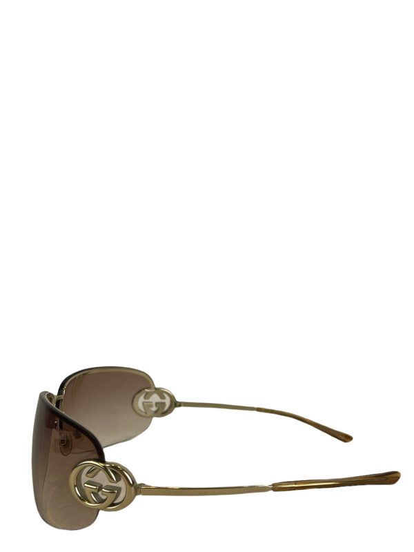 Gucci Brown Wrap Around Sunglasses Online Sale