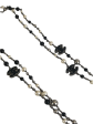 Chanel Black and White ‘CC’ Faux Pearl Double Strand Necklace Supply