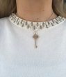 Tiffany & Co 18k Gold & Diamond Knot Key Necklace Fashion