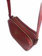 Prada  Vitello Daino  Red Leather Double Zip  Camera Bag  Hot on Sale