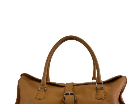 Fendi Tan Leather Tote For Sale