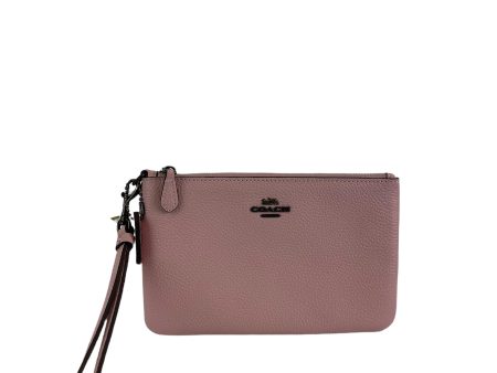 Coach Pink Leather Pochette For Cheap