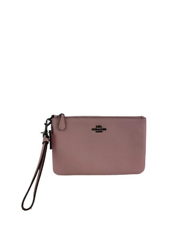 Coach Pink Leather Pochette For Cheap