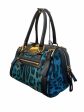 Dolce &Gabbana Teal Print Canvas and Leather Handbag Supply