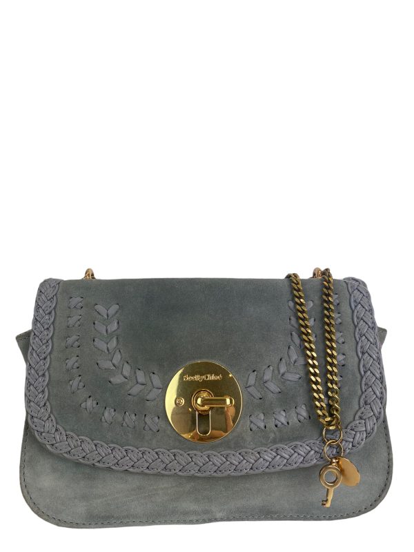 See By Chloe Grey Suede Shoulder Bag Online now