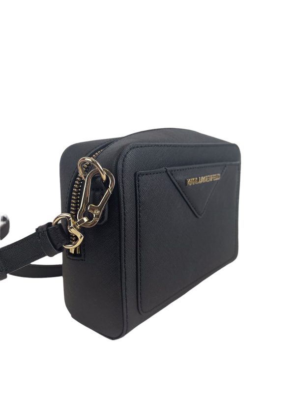 Karl Lagerfeld Black Leather Crossbody Online