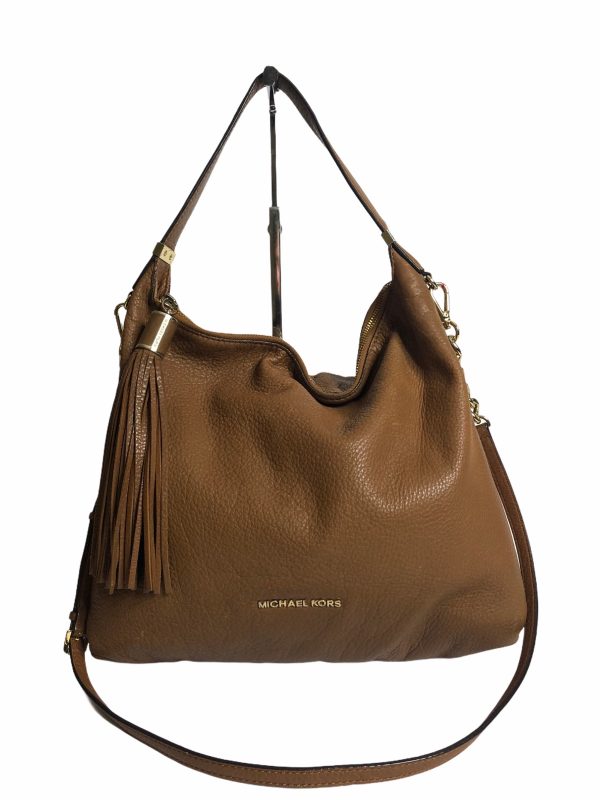 Michael Kors Tan Leather Shoulder Bag - As Seen on Instagram 19 11 20 Hot on Sale