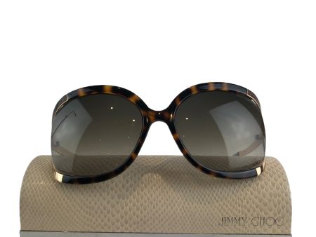 Jimmy Choo Tortoise Large Sunglasses Online now