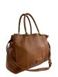 Marc by Marc Jacobs Tan Leather Tote With Crossbody Strap For Discount