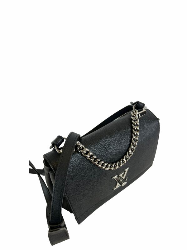 Louis Vuitton Black Calfskin Leather  Lockme  Flap Online