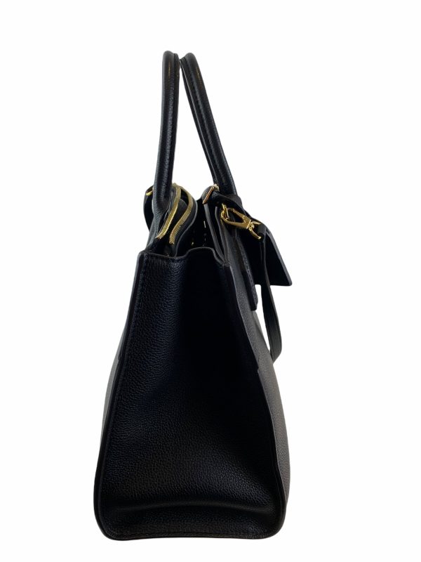 Louis Vuitton Black Leather ‘City Steamer’ Tote For Sale