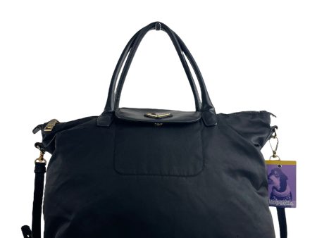 Prada Black Nylon Tote With Crossbody Strap Discount