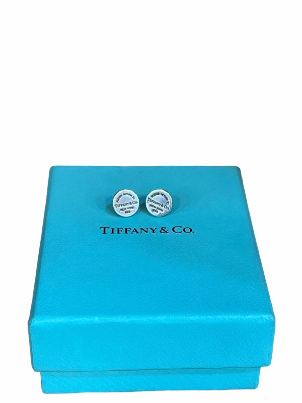 Tiffany & Co Sterling Silver “Return to Tiffany” Stud Earrings Cheap