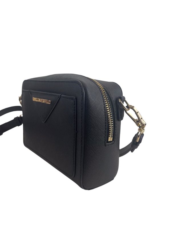 Karl Lagerfeld Black Leather Crossbody Online